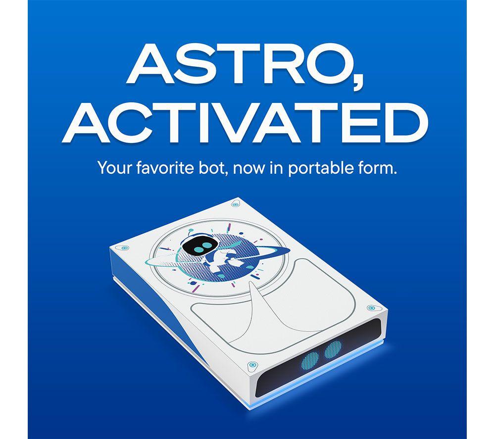 SEAGATE Astro Bot Limited Edition Gaming Hard Drive for PlayStation - 5 TB, White & Blue image number 7 of 19