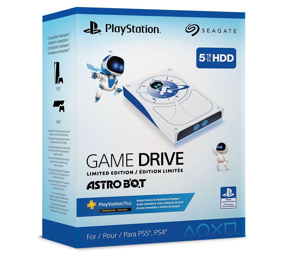 SEAGATE Astro Bot Limited Edition Gaming Hard Drive for PlayStation - 5 TB, White & Blue image number 14 of 19