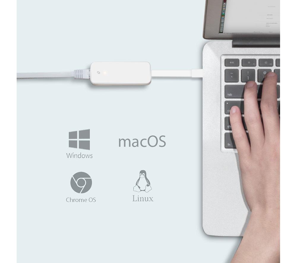 TP-LINK UE300C USB Type-C to RJ45 Gigabit Ethernet Adapter image number 5 of 7