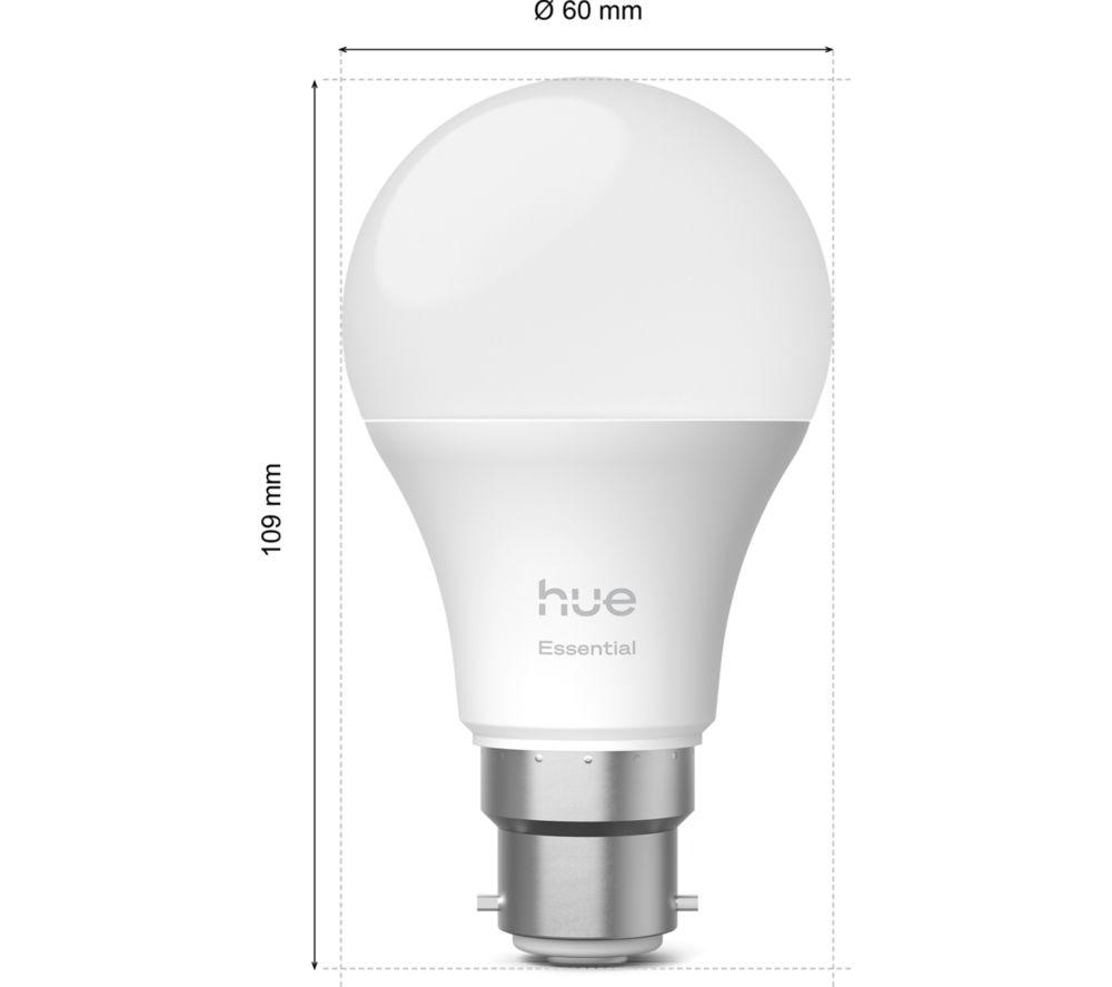 PHILIPS HUE Essential Colour Smart LED Bulb - B22 image number 4 of 5