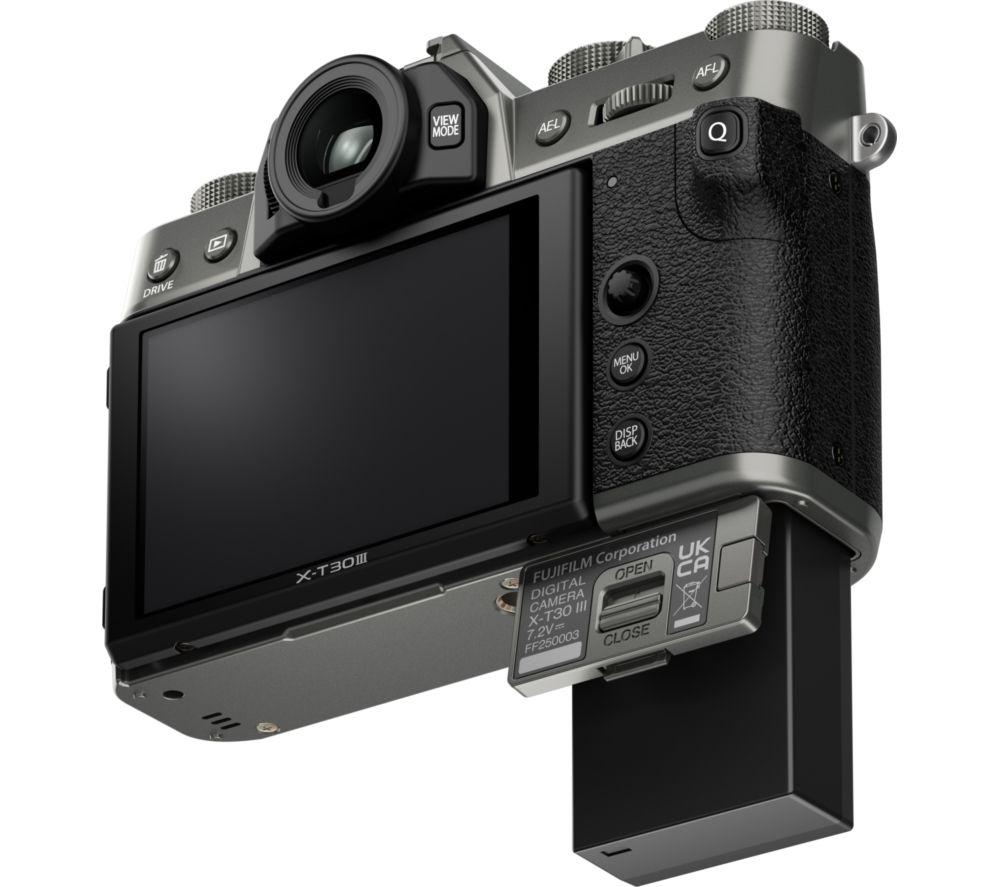 FUJIFILM X-T30 III Mirrorless Camera with FUJINON XC 13-33 mm f/3.5-6.3 OIS Lens - Charcoal Silver image number 7 of 10