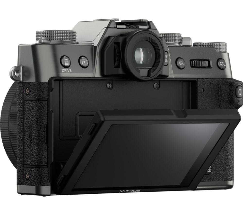 FUJIFILM X-T30 III Mirrorless Camera with FUJINON XC 13-33 mm f/3.5-6.3 OIS Lens - Charcoal Silver image number 9 of 10