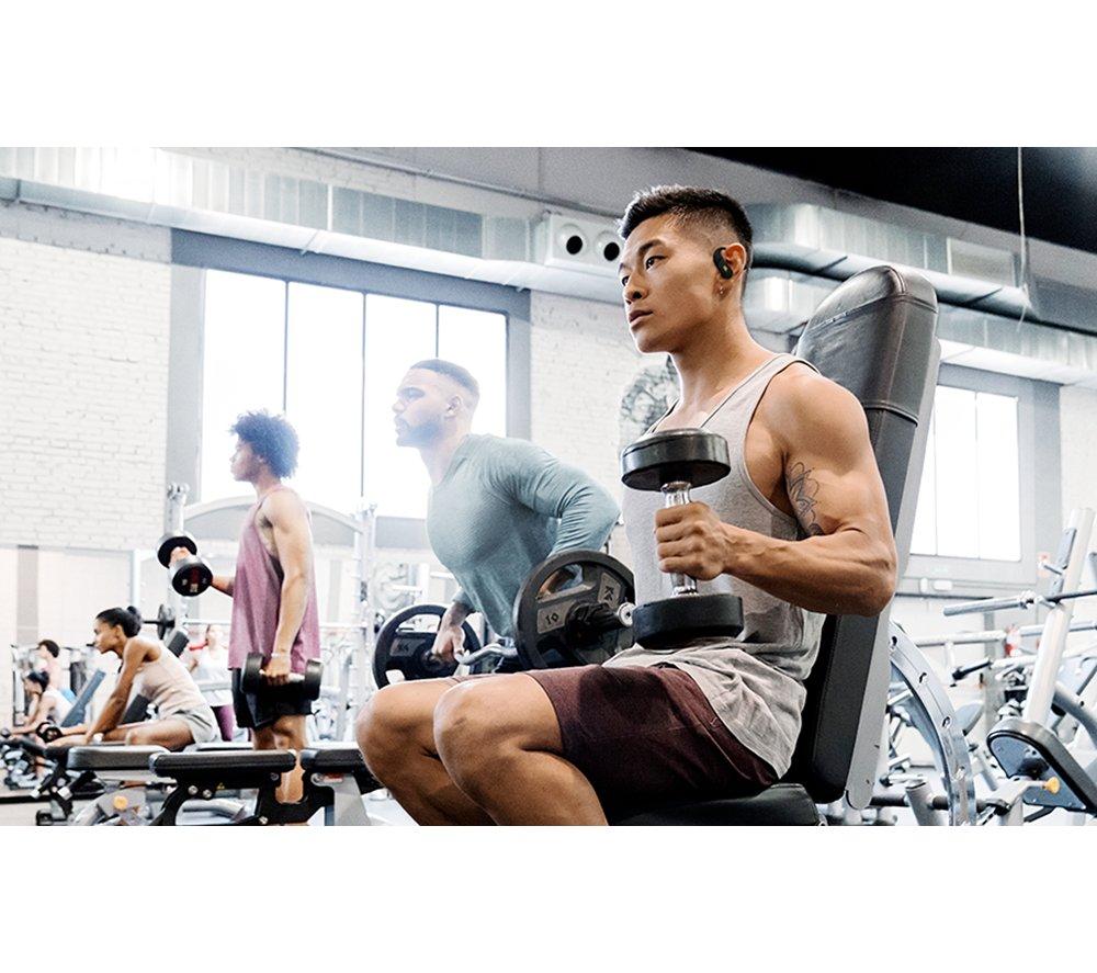 JBL Endurance Peak 4 Wireless Bluetooth Noise-Cancelling Sport Earbuds - Black image number 8 of 9