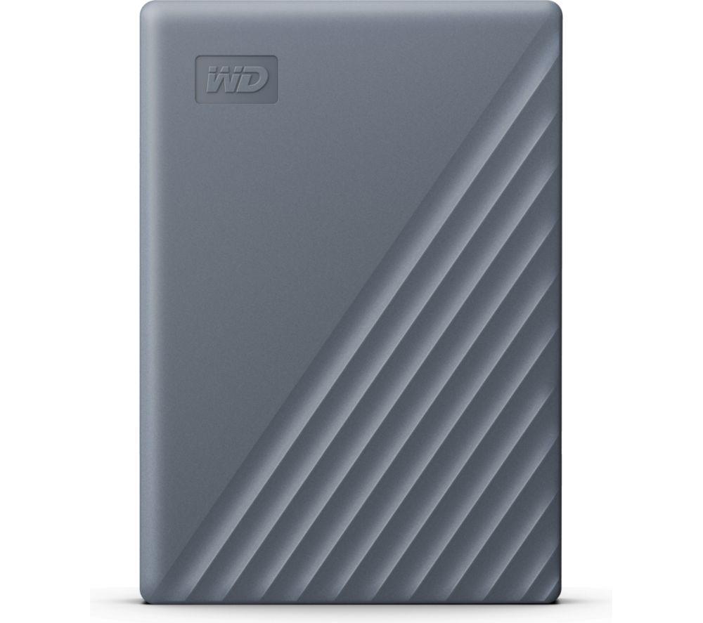 Wd My Passport Portable Hard Drive - 6 Tb, Grey, Silver/Grey