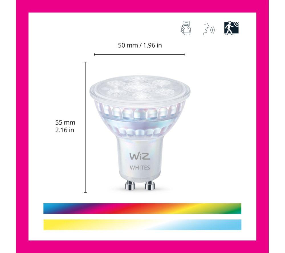 WIZ Smart LED Colour Smart Bulb - GU10 image number 3 of 6