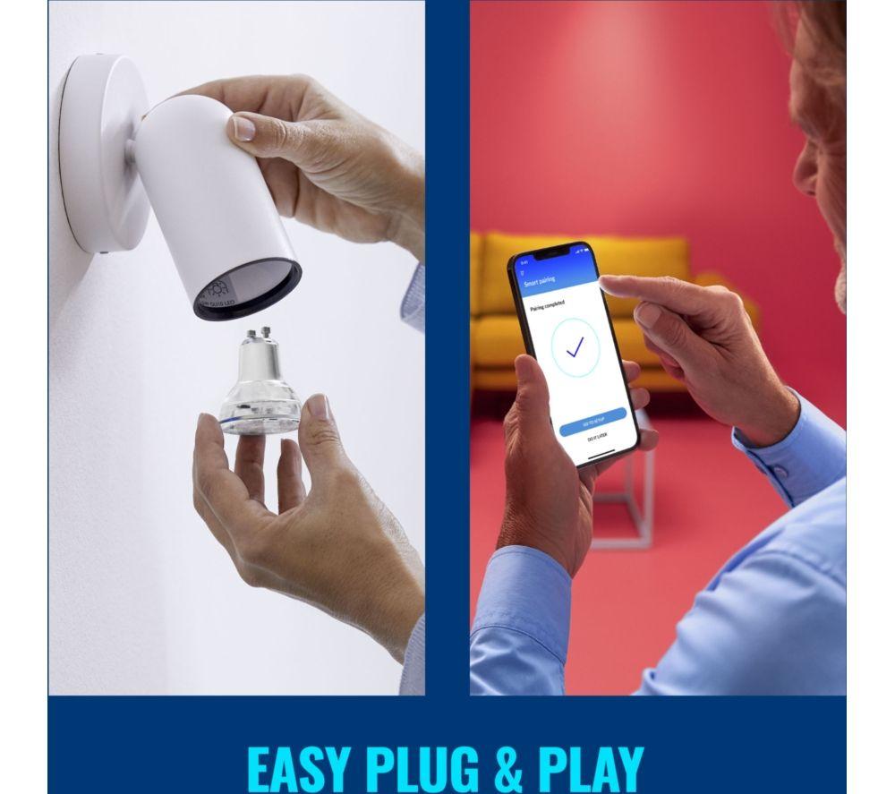 WIZ Smart LED Colour Smart Bulb - GU10 image number 4 of 6