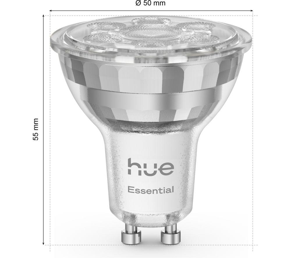 PHILIPS HUE Essential Colour Smart LED Bulb - GU10 image number 2 of 6