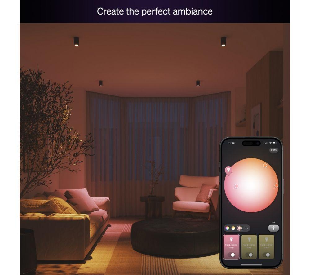 PHILIPS HUE Essential Colour Smart LED Bulb - GU10 image number 6 of 6