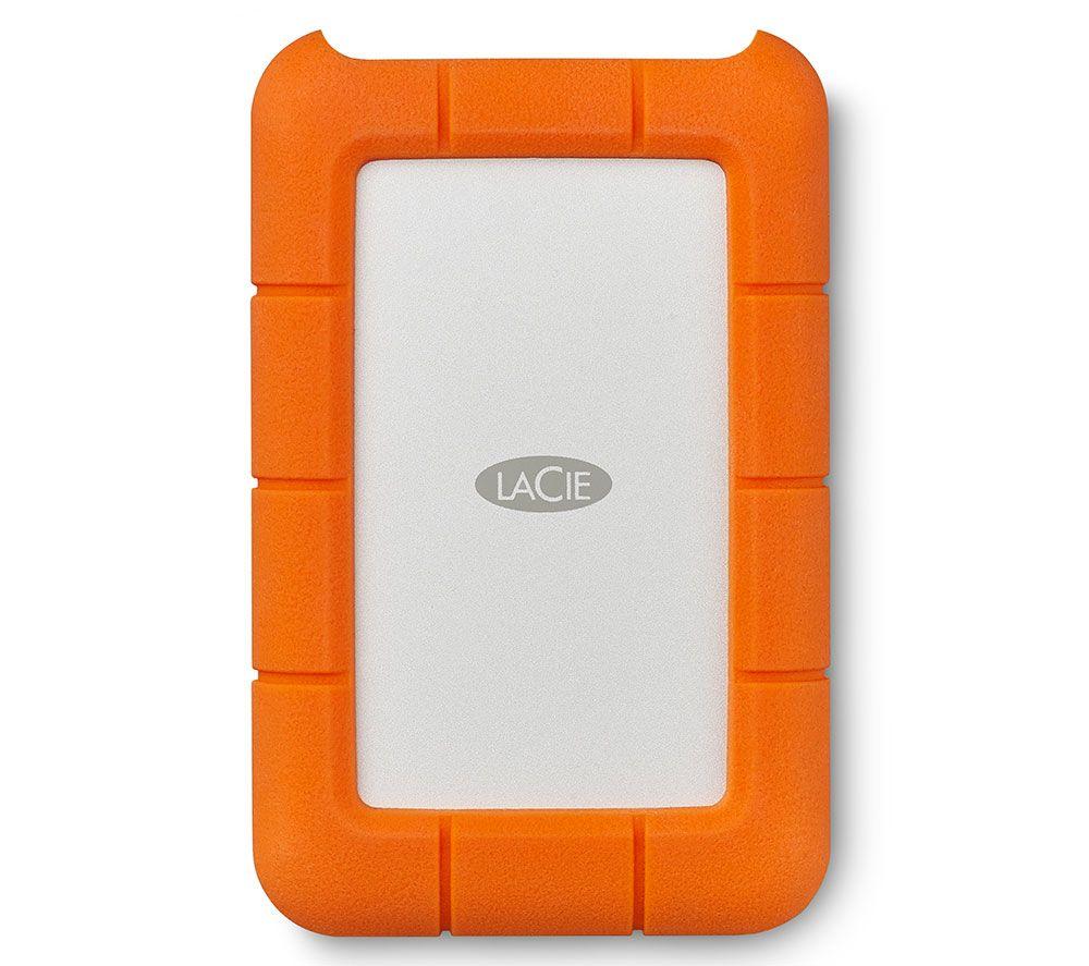 LACIE Rugged Portable Hard Drive - 5 TB, Orange image number 5 of 10