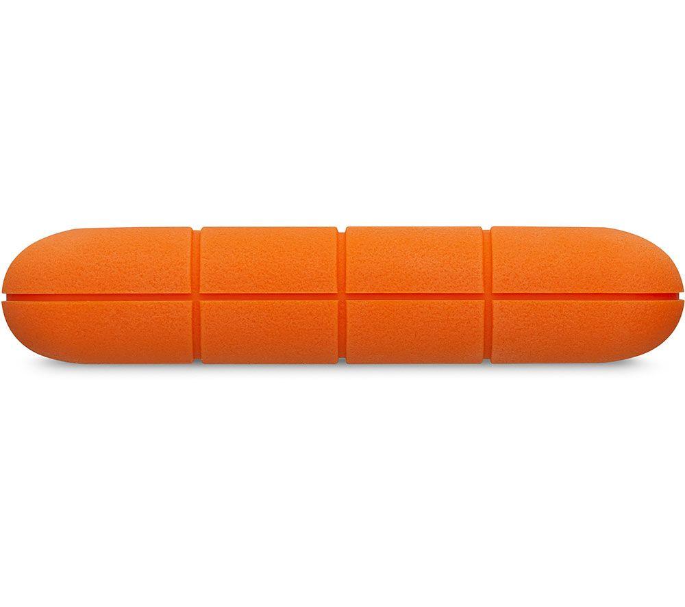 LACIE Rugged Portable Hard Drive - 5 TB, Orange image number 7 of 10