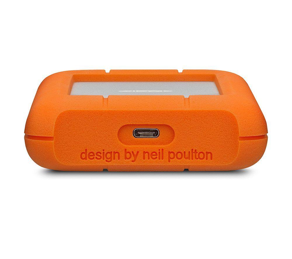 LACIE Rugged Portable Hard Drive - 5 TB, Orange image number 10 of 10