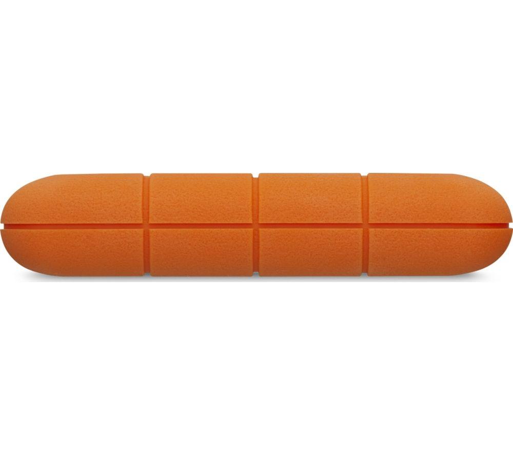 LACIE Rugged Portable Hard Drive - 1 TB, Orange image number 6 of 8