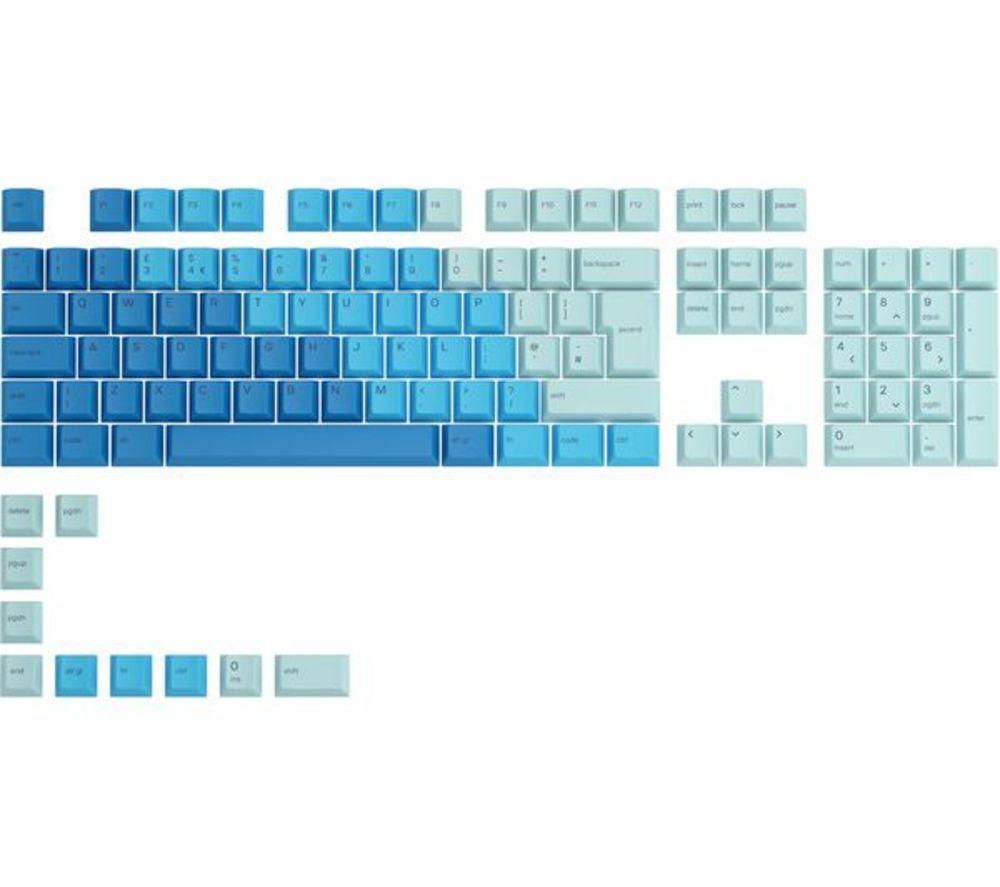 GLORIOUS GMMK PRO 75% Keyboard &ndash; White Ice x Ocean Bundle (Fox MX Switches) image number 9 of 9