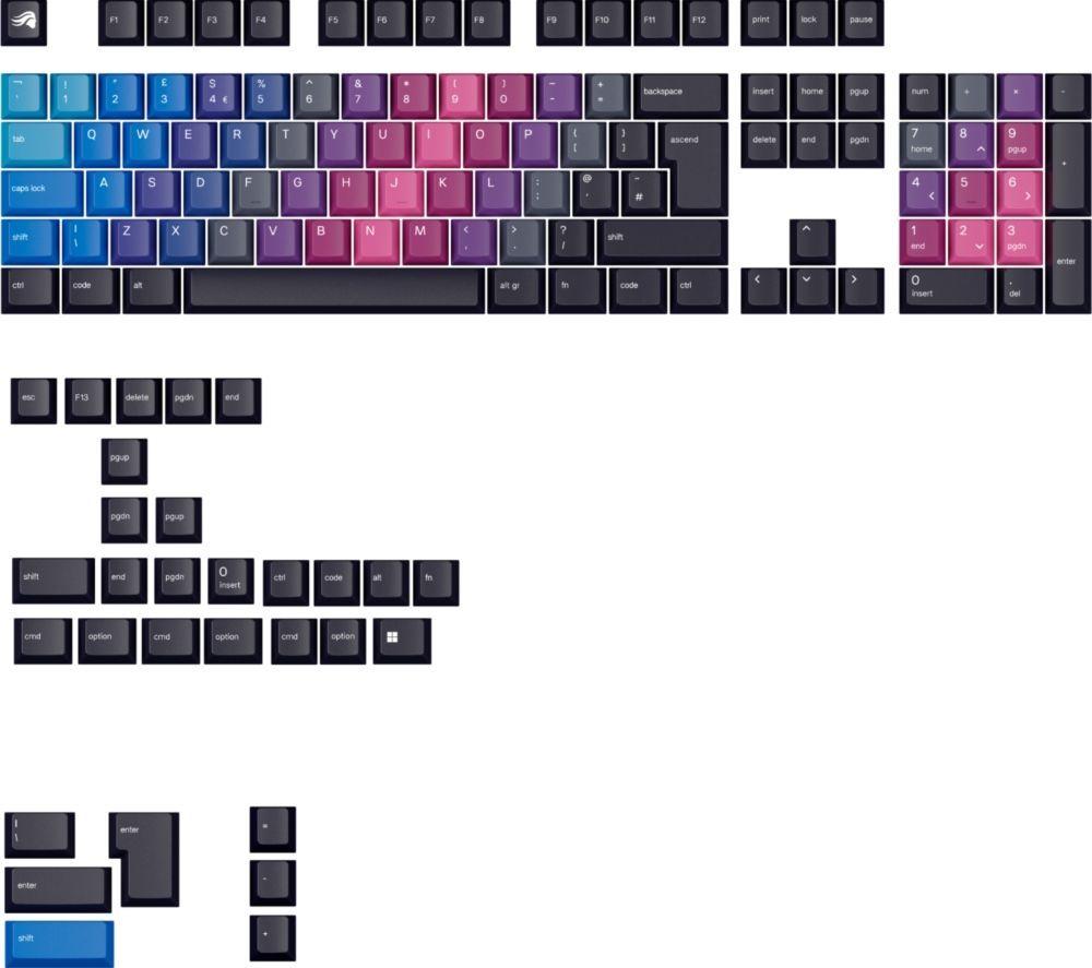 GLORIOUS GMMK PRO 75% Keyboard &ndash; White Ice x Afterparty Bundle (Fox MX Switches) image number 12 of 16
