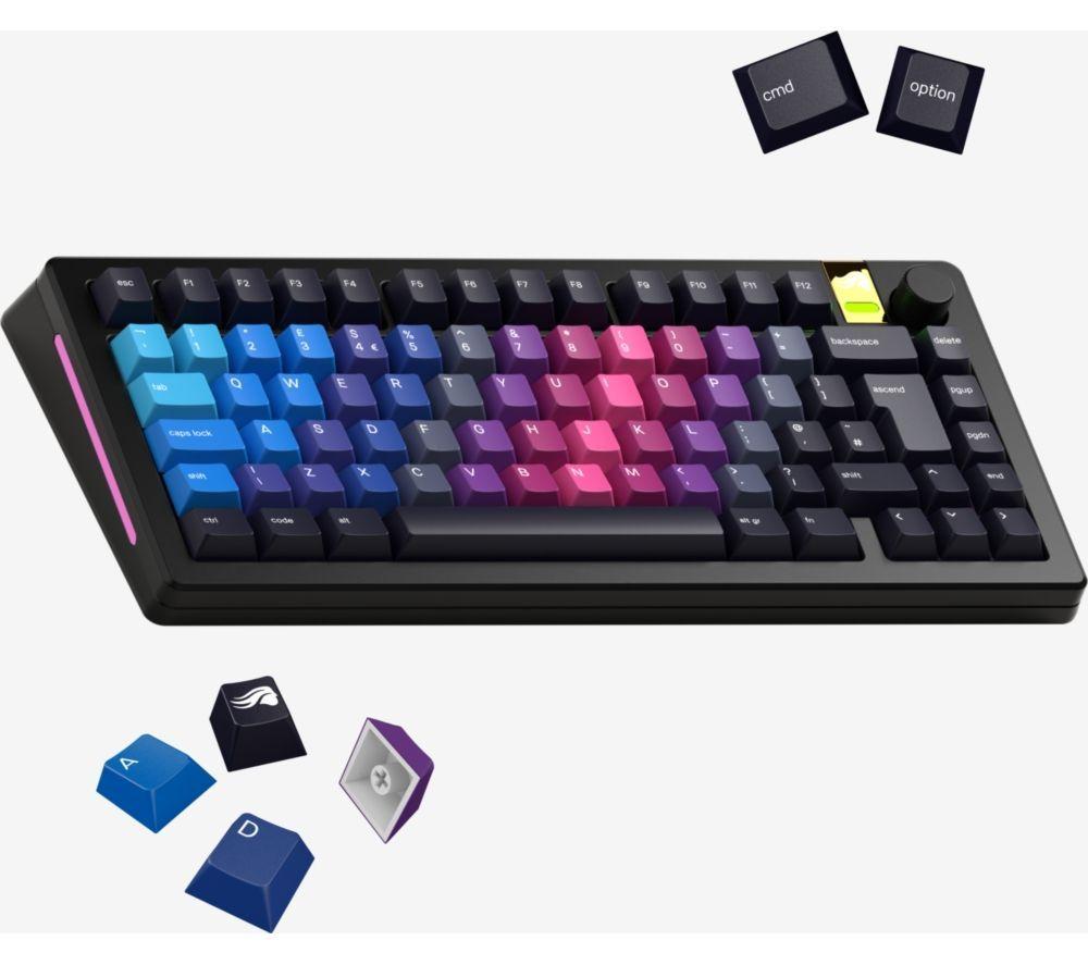 GLORIOUS GMMK PRO 75% Keyboard &ndash; White Ice x Afterparty Bundle (Fox MX Switches) image number 13 of 16