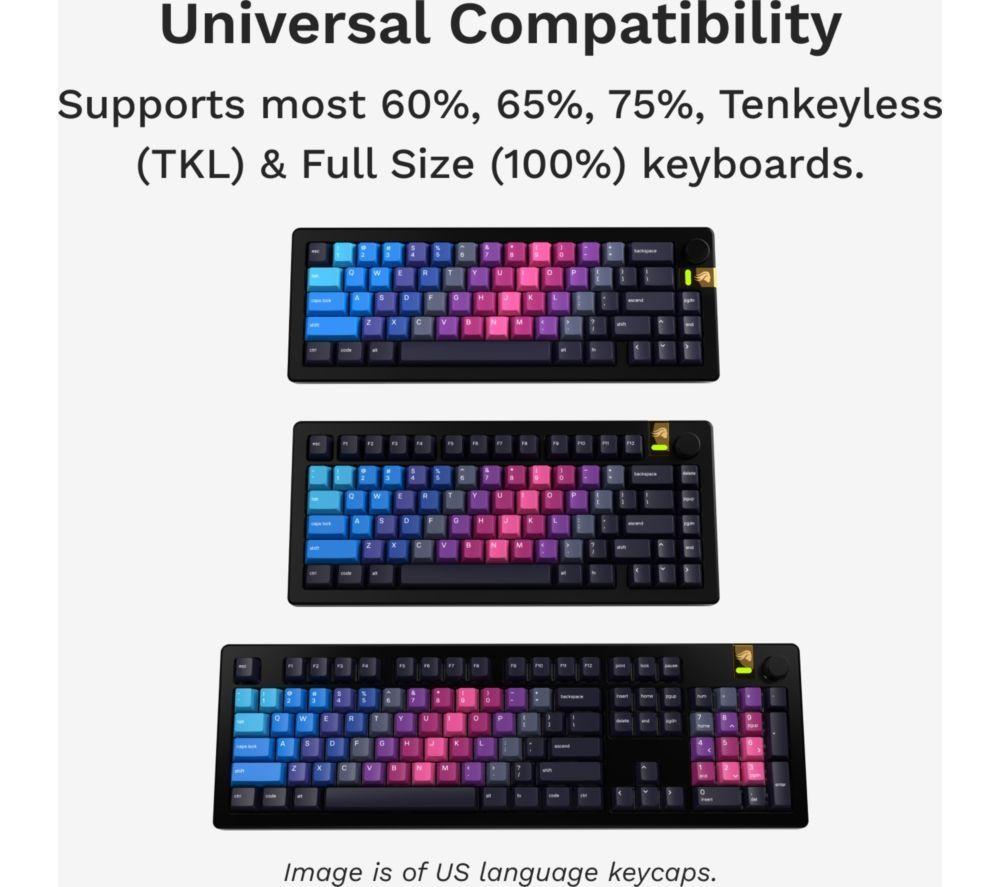 GLORIOUS GMMK PRO 75% Keyboard &ndash; White Ice x Afterparty Bundle (Fox MX Switches) image number 16 of 16