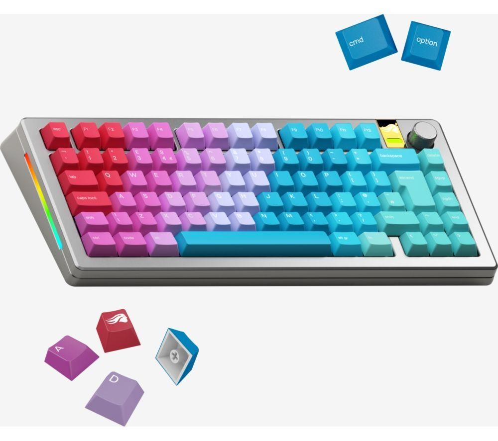 GLORIOUS GMMK PRO 75% Gaming Keyboard & GPBT Keycaps (Fox MX Switches) Bundle image number 9 of 10