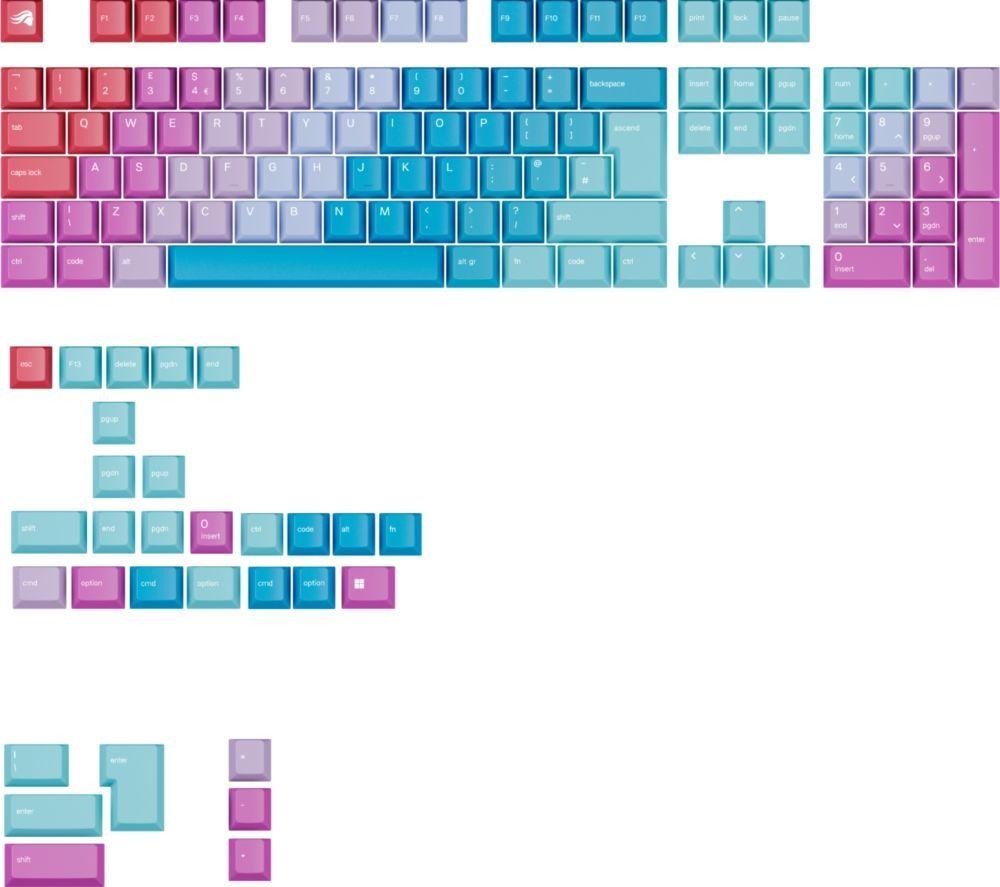 GLORIOUS GMMK PRO 75% Gaming Keyboard & GPBT Keycaps (Fox MX Switches) Bundle image number 10 of 10