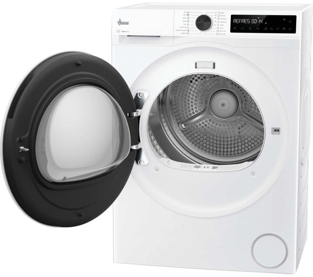 HOOVER Pro Dry Series 3 HBR 9N2X-80 WiFi-enabled 9 kg Heat Pump Tumble Dryer - White image number 2 of 5