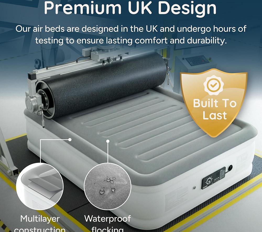 HUDDLE Never Deflate Premium Air Bed with Patented Dual Pump - Single image number 8 of 9