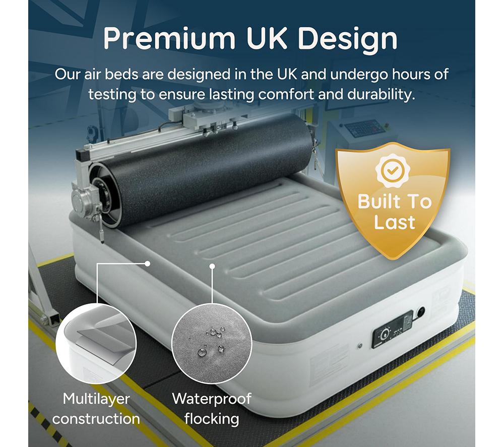 HUDDLE Never Deflate Premium Air Bed with Patented Dual Pump - Double image number 8 of 9