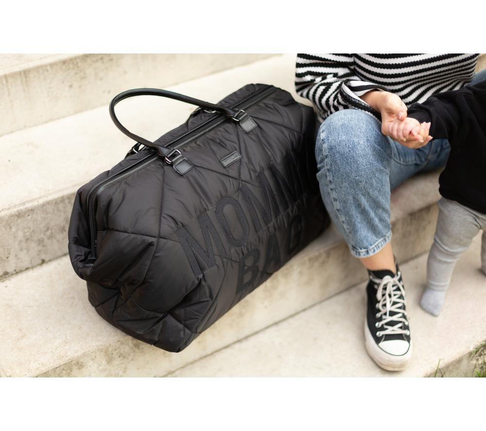 CHILDHOME Mommy Nursery Bag - Puffered Black image number 10 of 12