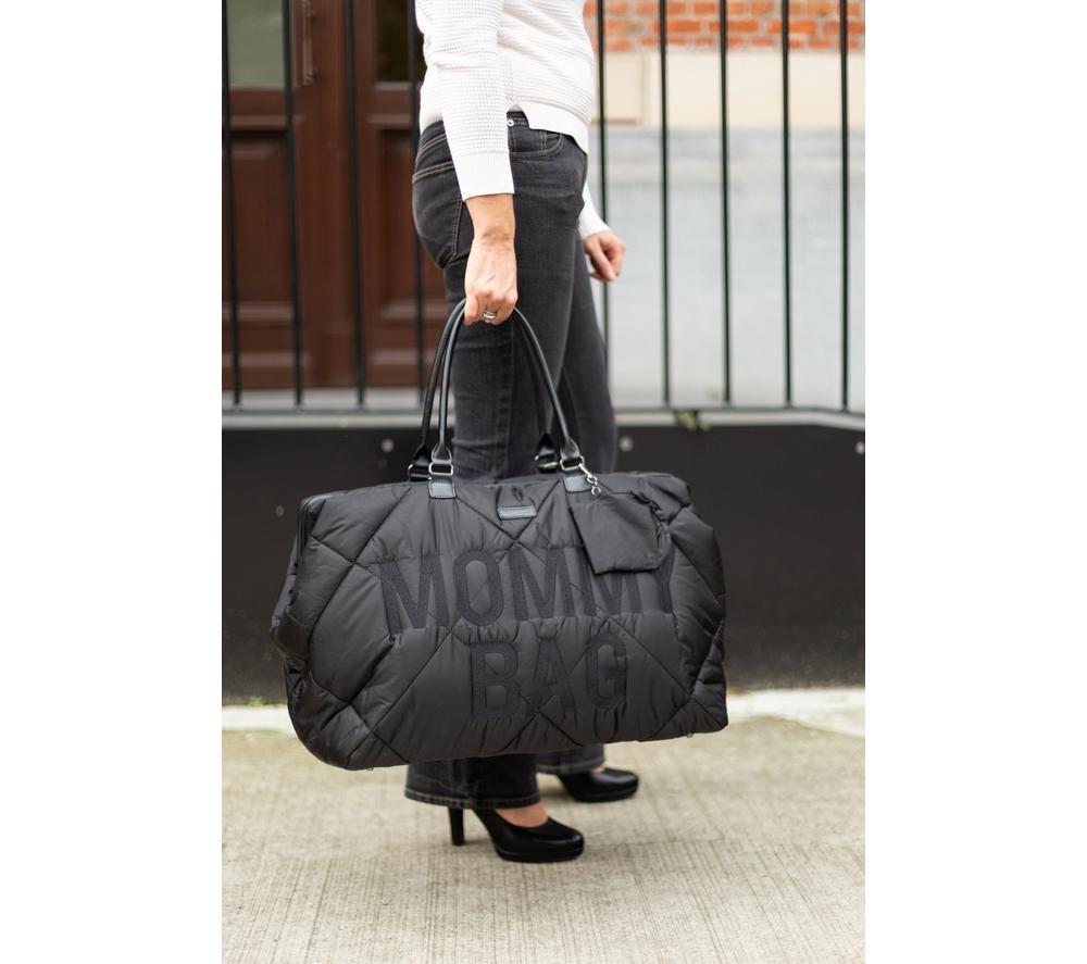 CHILDHOME Mommy Nursery Bag - Puffered Black image number 11 of 12
