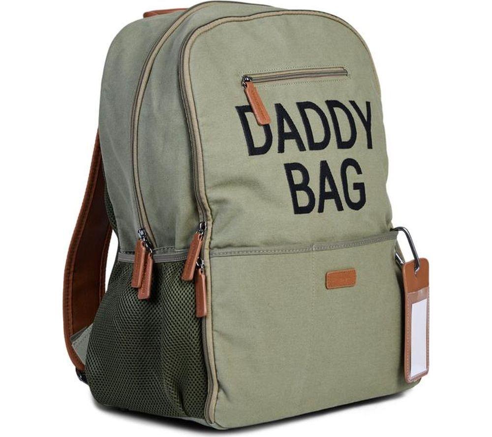CHILDHOME Daddy Bag Nursery Backpack - Green & Black image number 3 of 15