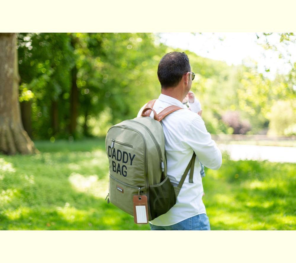 CHILDHOME Daddy Bag Nursery Backpack - Green & Black image number 11 of 15