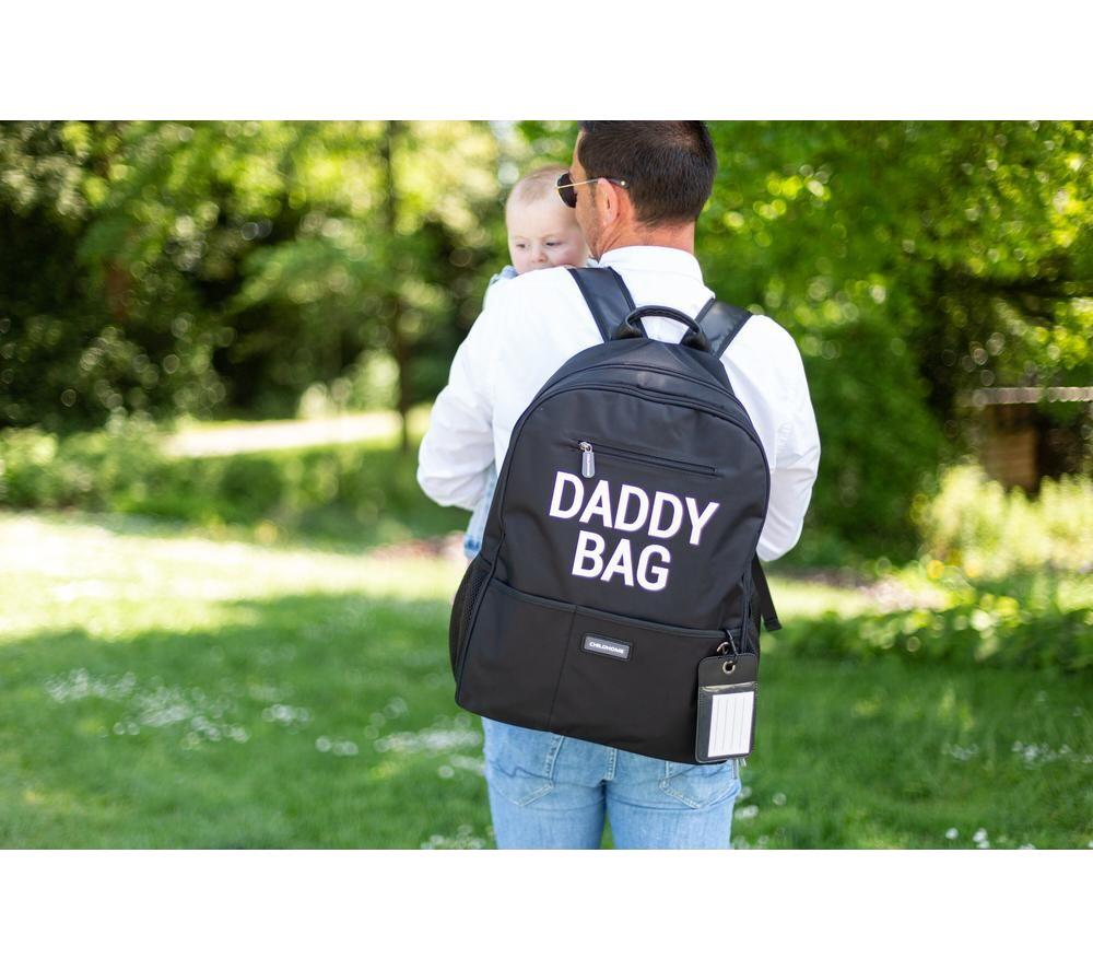 CHILDHOME Daddy Bag Nursery Backpack - Black image number 4 of 12