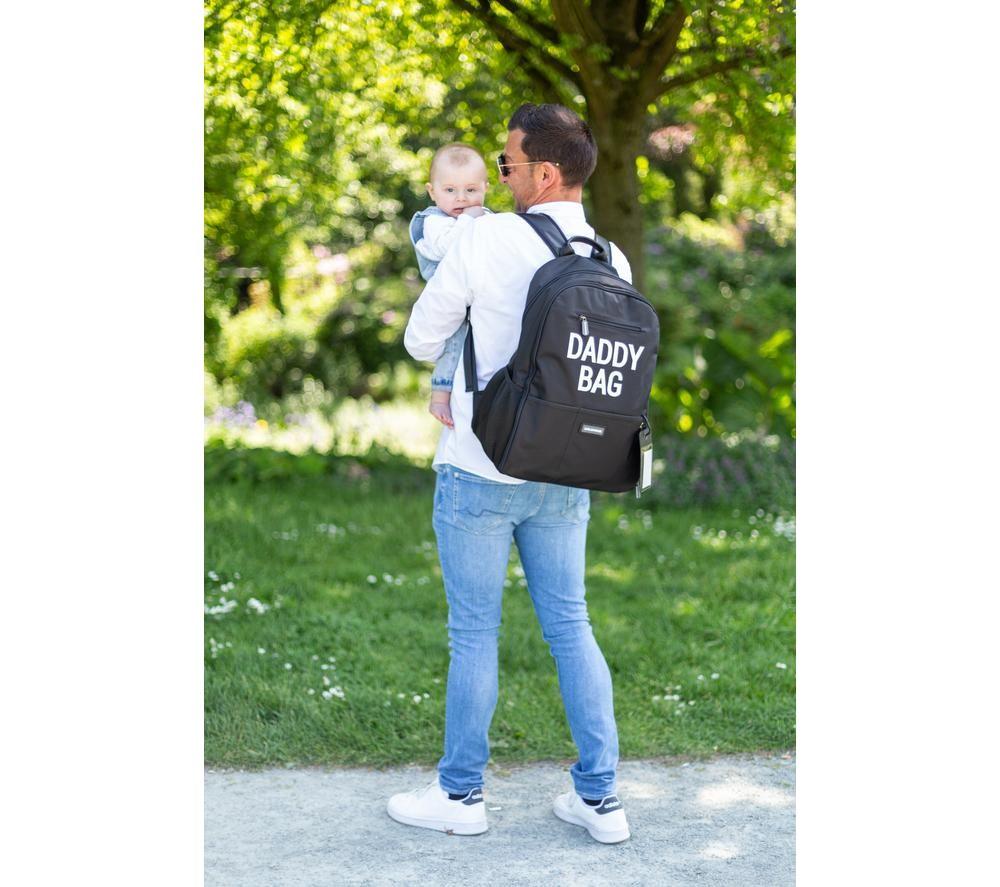 CHILDHOME Daddy Bag Nursery Backpack - Black image number 5 of 12