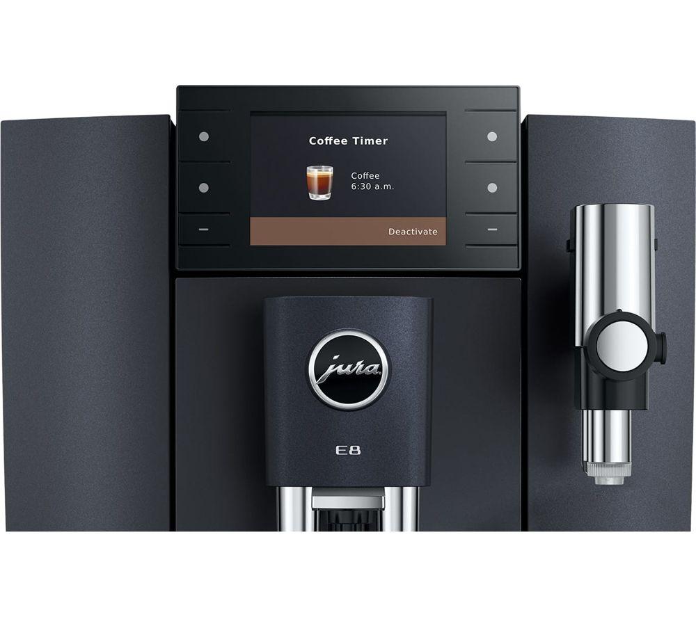 JURA E8 Smart Bean to Cup Coffee Machine - Cosmic Black image number 2 of 9