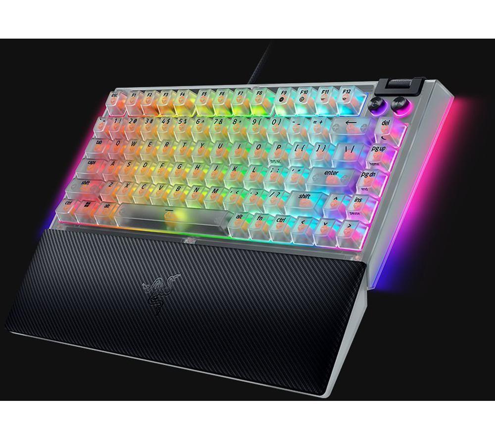 RAZER BlackWidow V4 75% Mechanical Gaming Keyboard - White image number 4 of 5