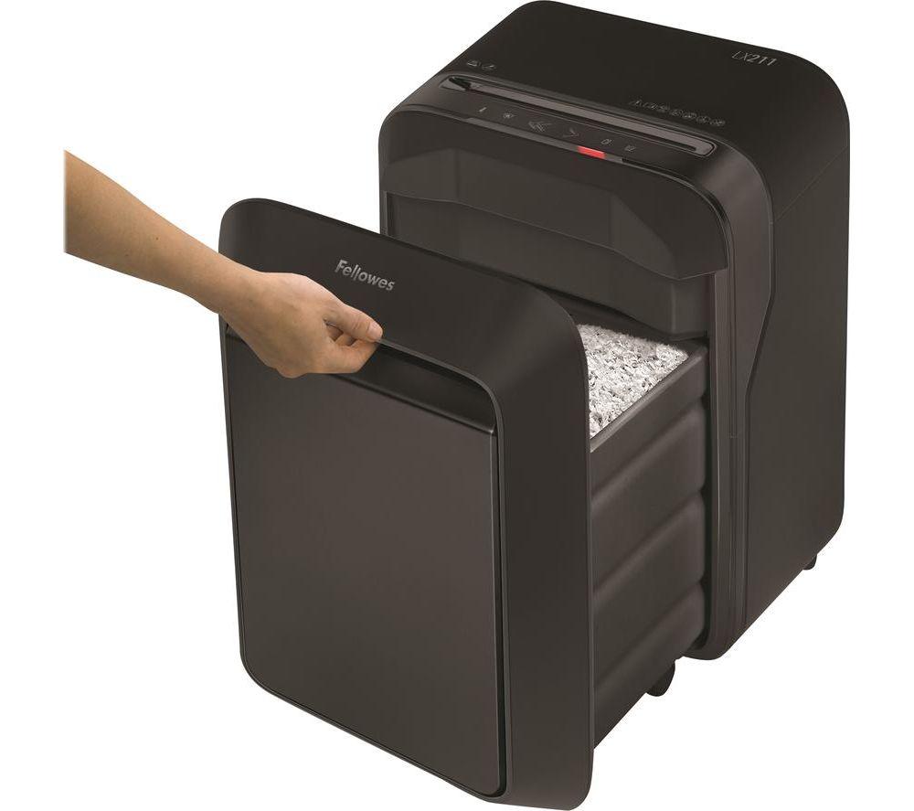FELLOWES Powershred LX211 Micro Cut Paper Shredder image number 7 of 9