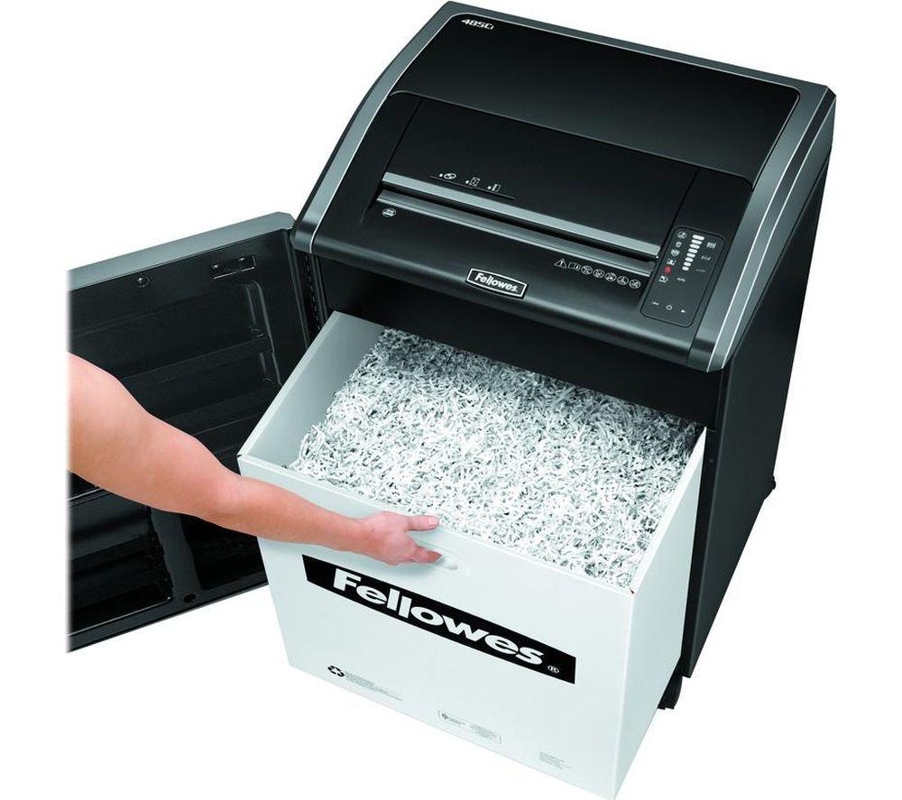 FELLOWES Powershred 485Ci Cross Cut Paper Shredder image number 6 of 6