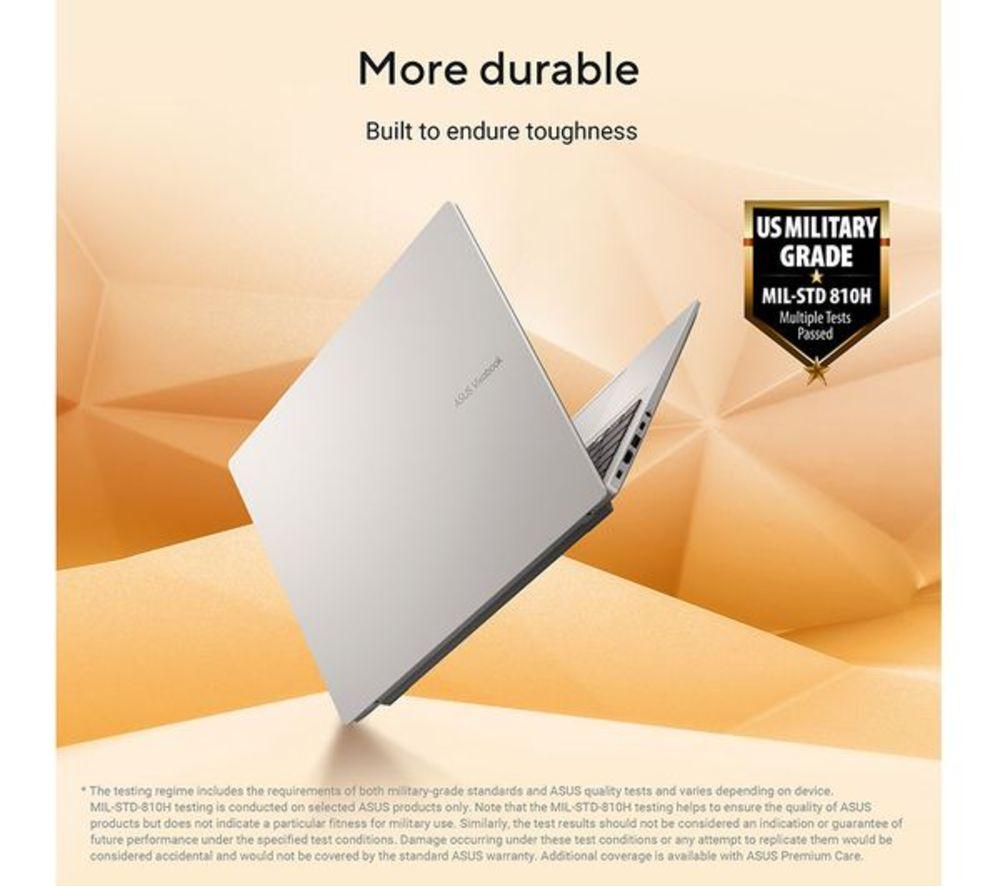 ASUS Vivobook 16 M1607KA 16" Refurbished Laptop, Copilot+ PC - AMD Ryzen AI 5, 512 GB SSD, Cool Silver (Excellent Condition) image number 20 of 21