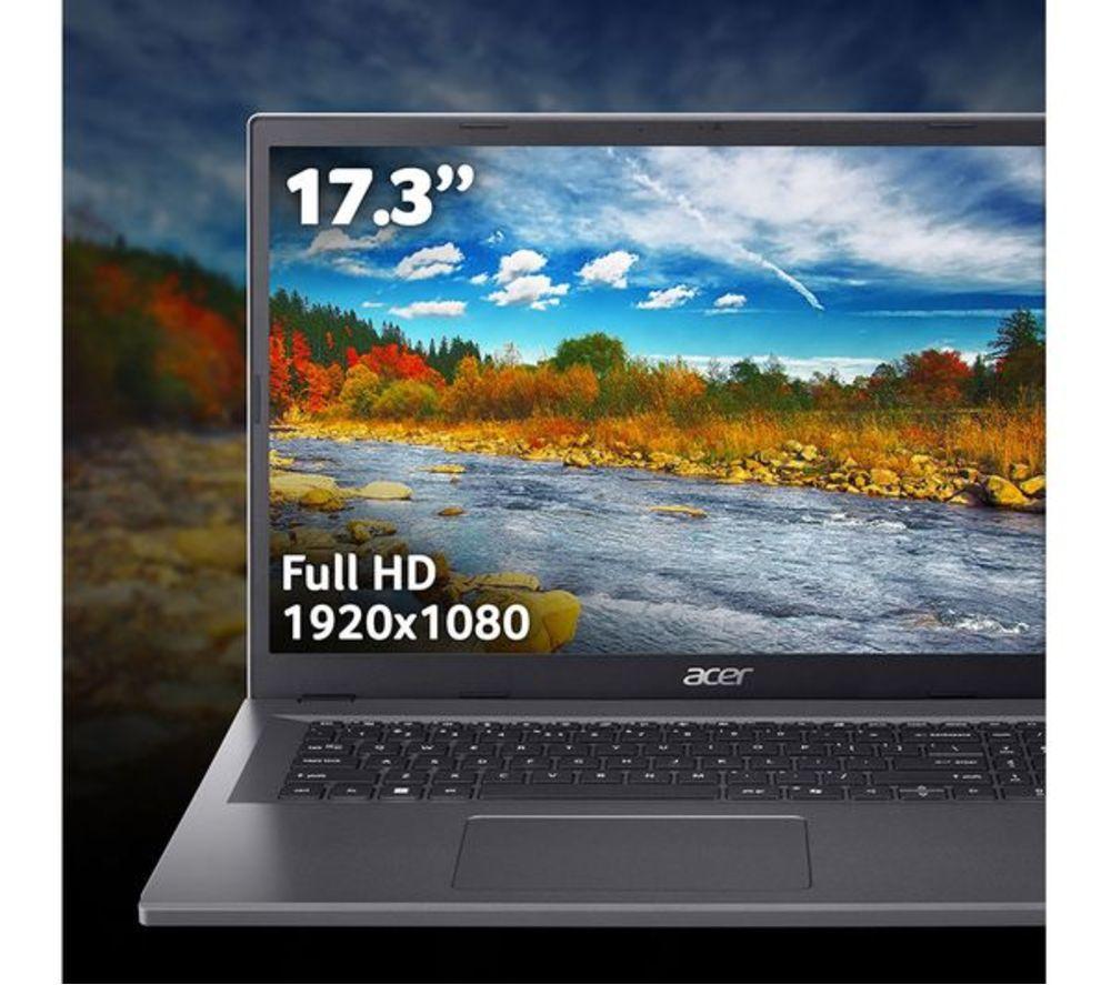 ACER Aspire Go 17 17.3" Refurbished Laptop - Intel&reg; Core&trade; 3, 256 GB SSD, Grey (Excellent Condition) image number 3 of 8
