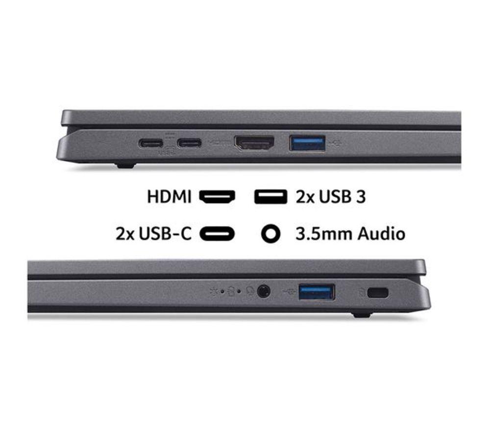 ACER Aspire Go 17 17.3" Refurbished Laptop - Intel&reg; Core&trade; 3, 256 GB SSD, Grey (Excellent Condition) image number 7 of 8