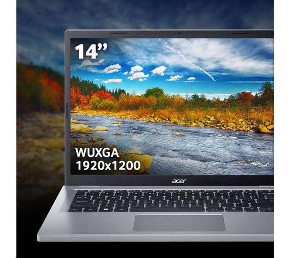 ACER Aspire Go 14" Refurbished Laptop - AMD Ryzen 3, 128 GB SSD, Silver (Excellent Condition) image number 4 of 9