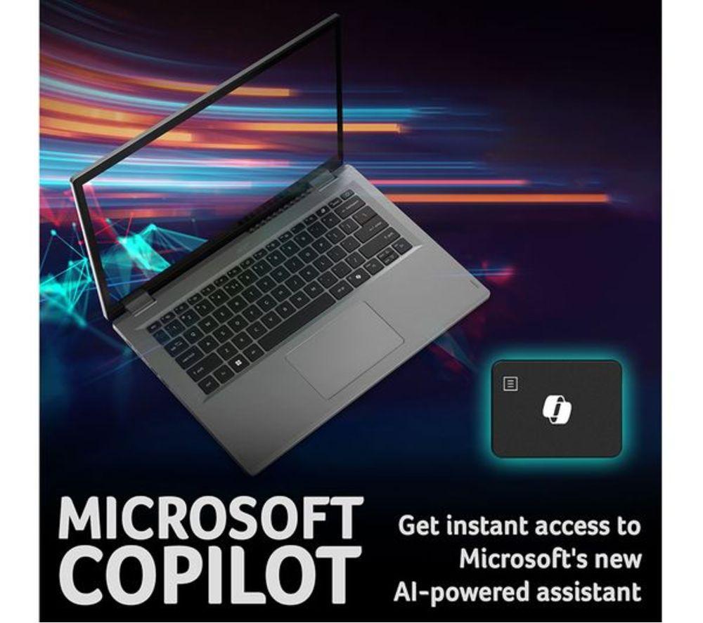 ACER Aspire Go Spin 14 14" 2 in 1 Refurbished Laptop - Intel&reg; Core&trade; 3, 256 GB SSD, Silver (Excellent Condition) image number 4 of 8