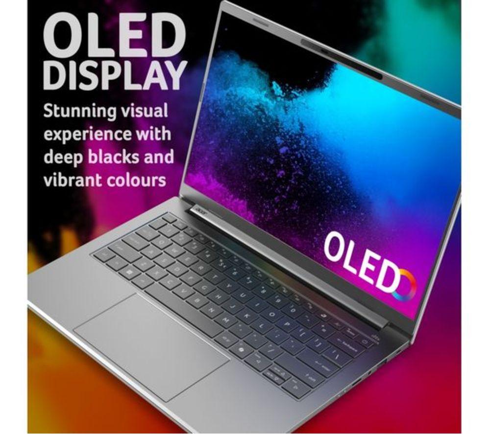 ACER Aspire 14 AI OLED 14" Refurbished Laptop, Copilot+ PC - Intel&reg; Core&trade; Ultra 5, 512 GB SSD, Silver (Excellent Condition) image number 7 of 11