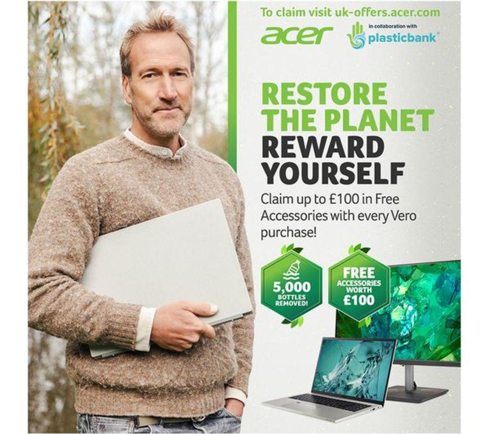 ACER Aspire Vero 16" Refurbished Laptop - Intel&reg; Core&trade; Ultra 7, 1 TB SSD, Grey (Excellent Condition) image number 9 of 21