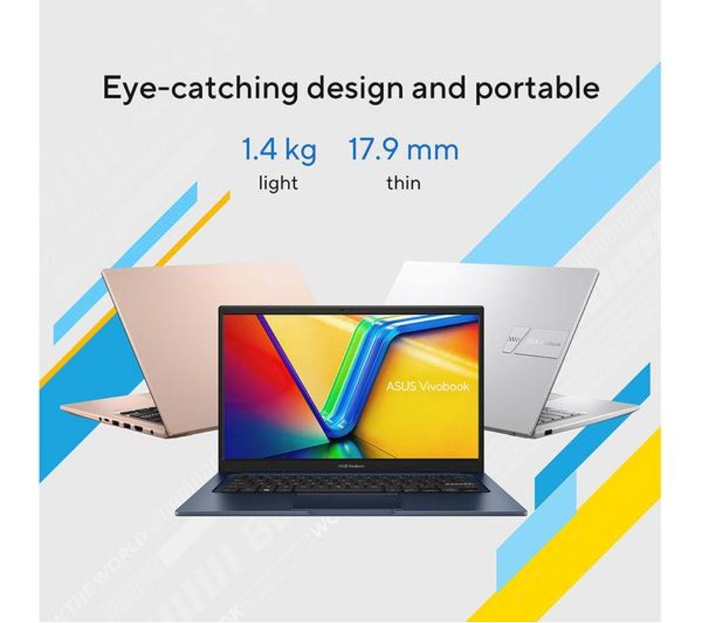 ASUS Vivobook 14 X1404VA 14" Refurbished Laptop - Intel&reg; Core&trade; i3, 512 GB SSD, Silver (Excellent Condition) image number 13 of 17