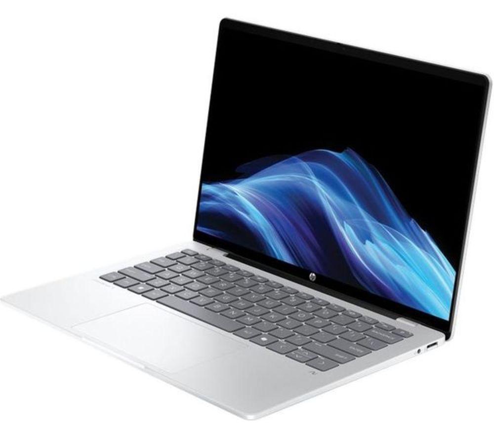 HP OmniBook 5 NGAI 14" Refurbished Laptop - Snapdragon X1, 512 GB SSD, Glacier Silver (Excellent Condition) image number 2 of 26