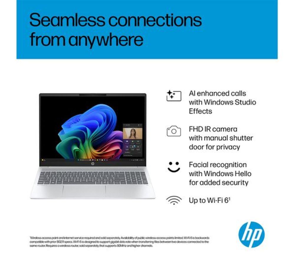 HP OmniBook 5 16" Refurbished Laptop - AMD Ryzen AI 5, 512 GB SSD, Silver (Excellent Condition) image number 13 of 26