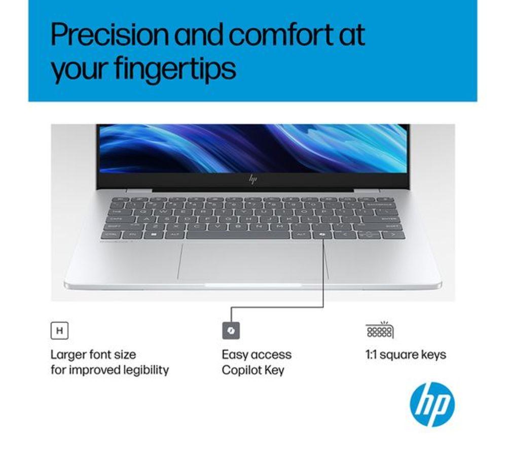 HP OmniBook 7 AI 14" Refurbished Laptop - Intel&reg; Core&trade; Ultra 7, 1 TB SSD, Silver (Excellent Condition) image number 15 of 26