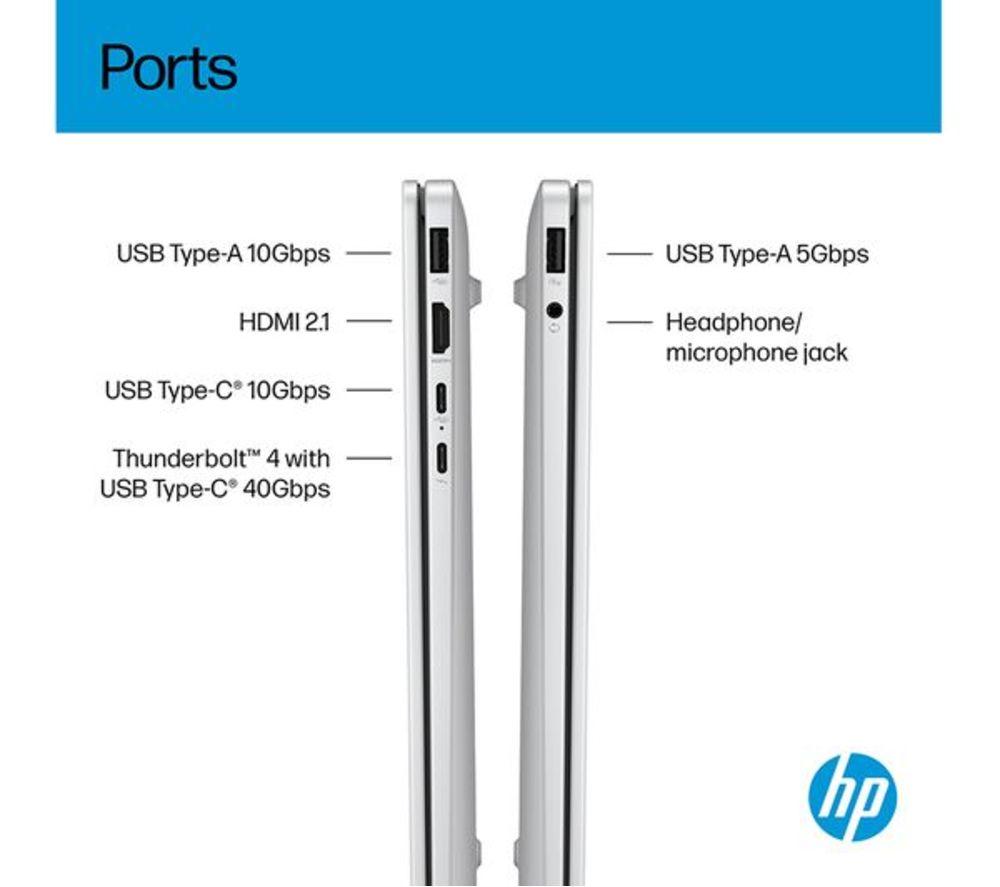 HP OmniBook 7 AI 14" Refurbished Laptop - Intel&reg; Core&trade; Ultra 7, 1 TB SSD, Silver (Excellent Condition) image number 18 of 26