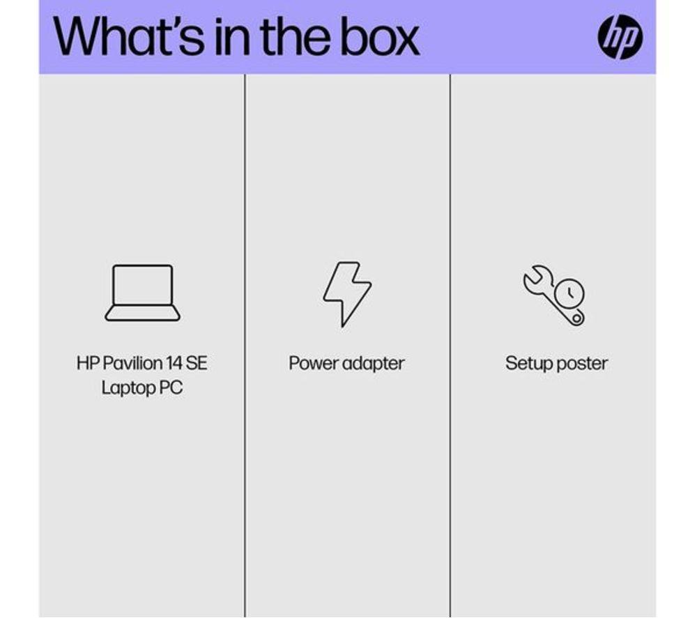HP Pavilion SE 14-ep0532sa 14" Refurbished Laptop - Intel&reg; Core&trade; i7, 512 GB SSD, Silver (Excellent Condition) image number 9 of 26