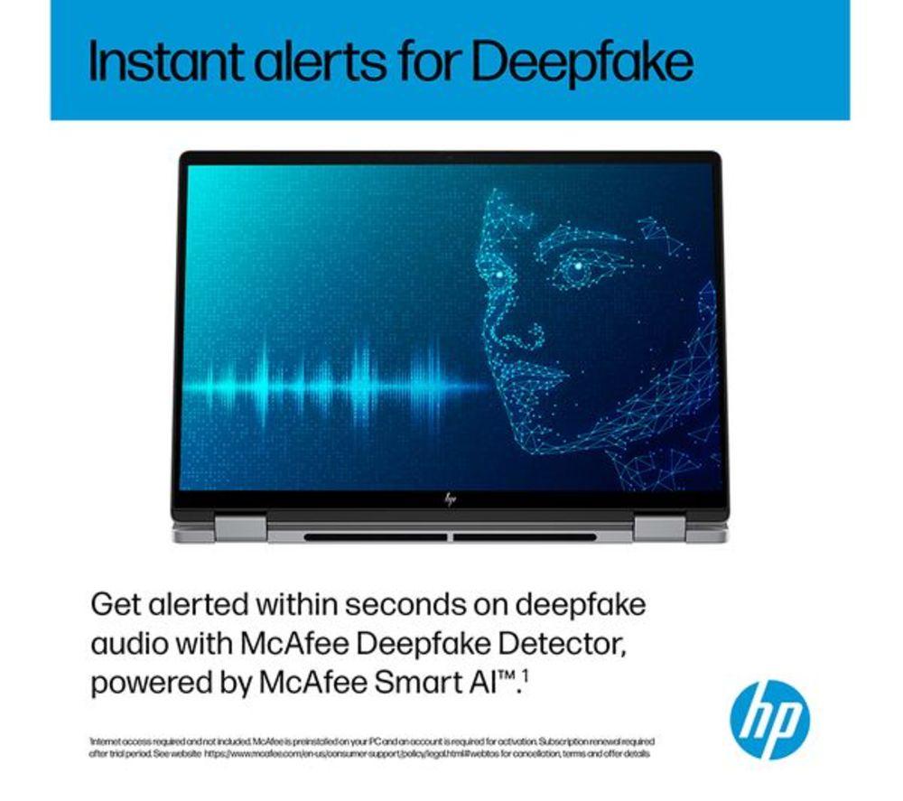 HP OmniBook X Flip 14" 2 in 1 Refurbished Laptop, Copilot+ PC - Intel&reg; Core&trade; Ultra 5, 512 GB SSD, Silver (Excellent Condition) image number 32 of 45