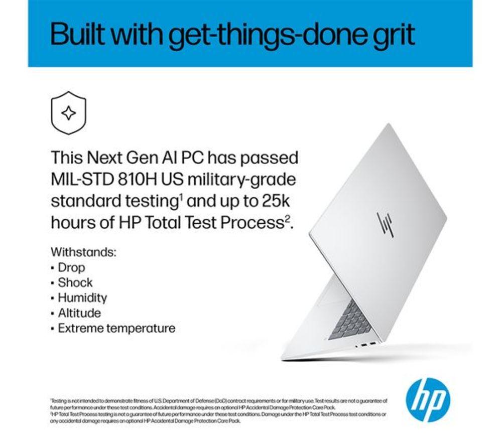 HP OmniBook 7 NGAI 17.3" Refurbished Laptop - Intel&reg; Core&trade; Ultra 7, 1 TB SSD, 16GB RAM, Silver (Excellent Condition) image number 9 of 21